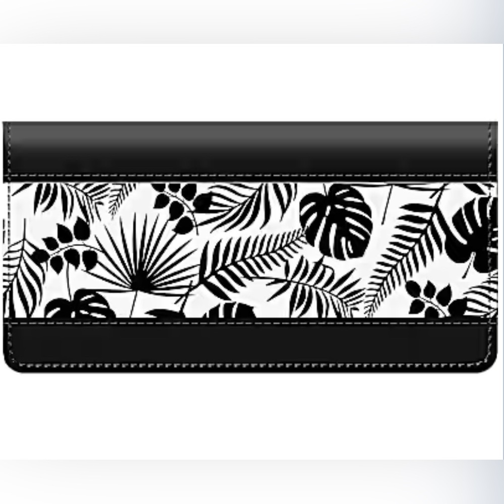 Bradford Exchange New Black & White Tropical Checkbook Cover